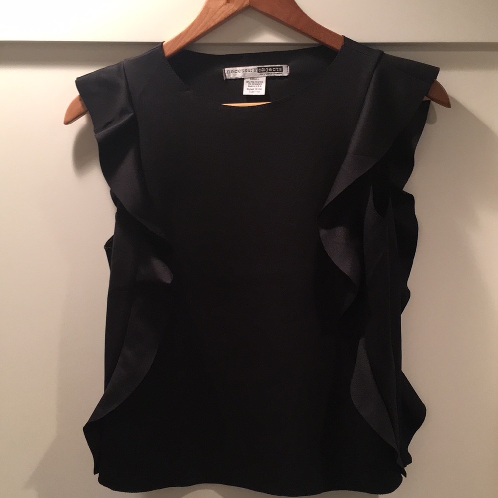 Necessary Objects Ruffled Scuba Blouse - image 3